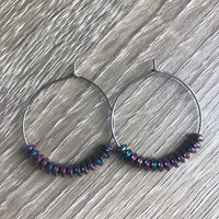 Mermaid Metallic Hoops