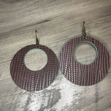 Brown & Turquoise Hoop