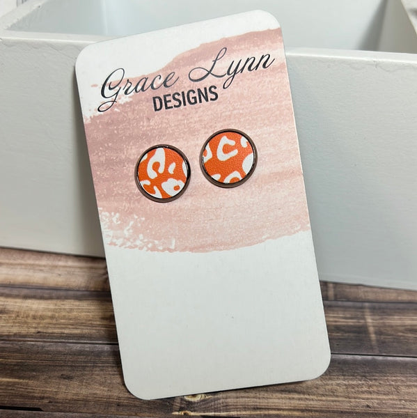 Orange Leopard Stud