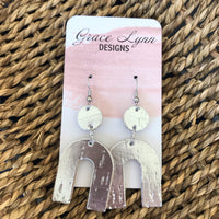Silver Leather & Cork Rainbow