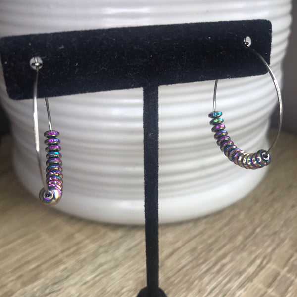 Mermaid Metallic Hoops