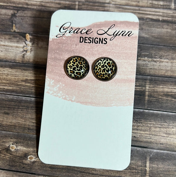 Leopard Studs