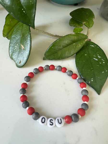 Ohio State Buckeyes bracelet