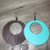 Brown & Turquoise Hoop