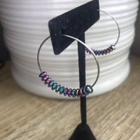 Mermaid Metallic Hoops