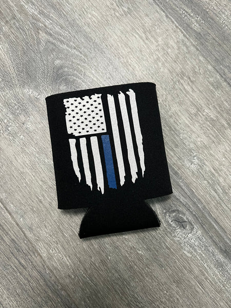 Thin Blue Line koozie