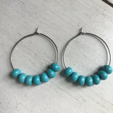 Turquoise Hoop