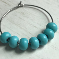Turquoise Hoop